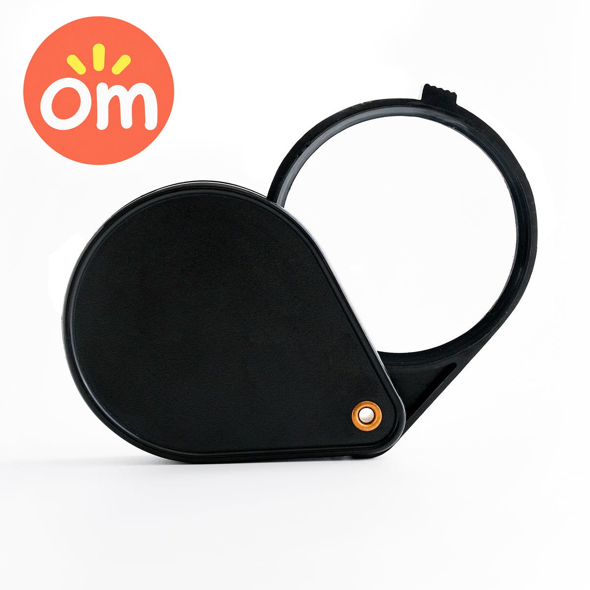 Rotating swivel folding design of the pocket magnifying glass with glass lens
